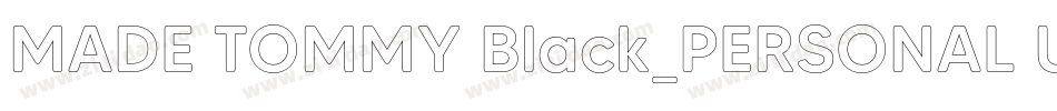 MADE TOMMY Black_PERSONAL USE字体转换